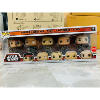 Funko POP! Hunter / Wrecker / Tech / Crosshair / Echo (5pk)