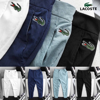 LACOSTE CHINO MENS PANTS 👖 COTTON + LININ 💯 กางเกงขายาวสไตล์ชิโน่ผู้ชาย