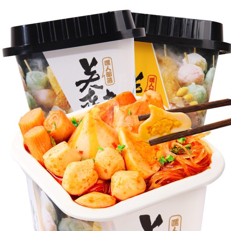 พร้อมส่ง 关东煮 ก๋วยเตี๋ยวหมาล่า เผ็ดร้อน พร้อมลูกชิ้นไข่ปลาจัมโป้ มาม่าจีน ก๋วยเตี๋ยวจีน มาม่าหมาล่า