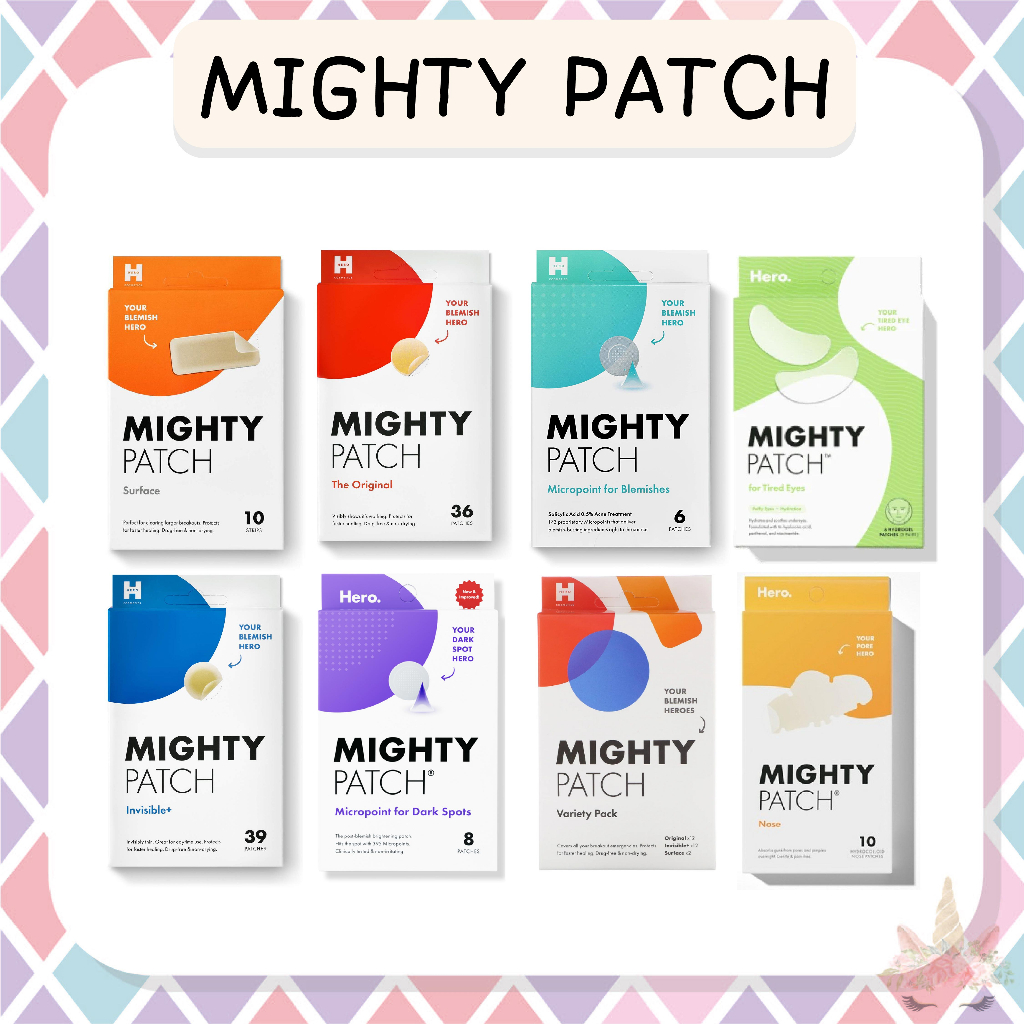 *พร้อมส่ง/ของแท้ * สินค้าจาก USA Hero Cosmetics Mighty Patch แผ่นแปะสิว