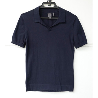 H&amp;M polo ผ้าpremium cotton สีกรม