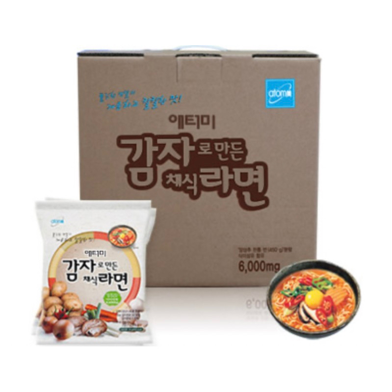 💢พร้องส่ง💢อะโทมี่ โปเตโต้ ราเมน บะหมี่กึ่งสำเร็จรูป /Atomy Potato Ramen ขายยกลัง 24 ห่อ มาม่าเส้มมันฝรั่ง เกาหลี