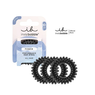 invisibobble ยางรัดผม รุ่น power สี true black (NEW PACKAGE)