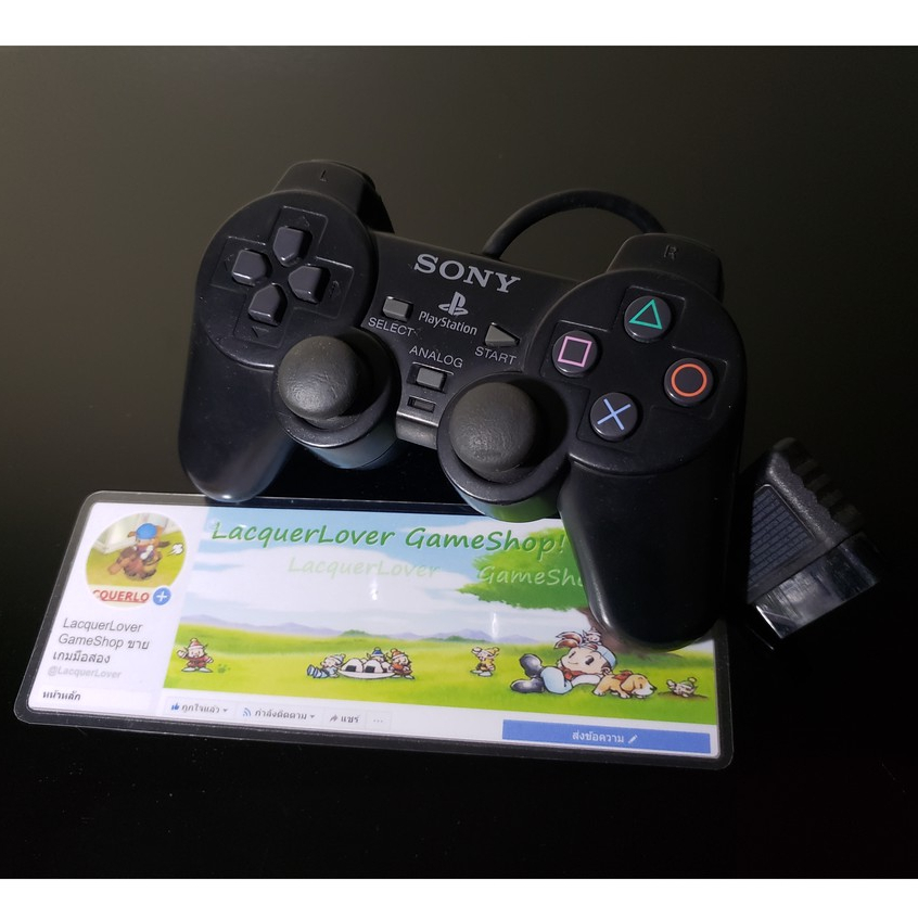 [SELL] Official PlayStation 2 Analog Controller Black (USED) จอยสำหรับเครื่องเกม PS2 มือสอง ของแท้ !!