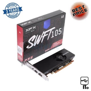 VGA XFX RADEON RX 6400 SWFT105 - 8GB GDDR6 [RX-64XL4SFG2] ประกัน 3Y การ์ดจอ กราฟิกการ์ด