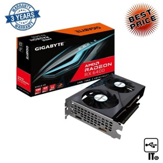 VGA GIGABYTE RADEON RX 6400 EAGLE - 4GB GDDR6 ประกัน 3Y การ์ดจอ กราฟิกการ์ด