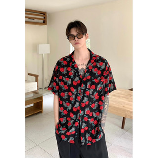 PAPA.XQ ROSE IN THE GARDEN SHIRT🎉✨(New! เสื้อเชิ้ตเข้าใหม่ พร้อมส่ง🔥🛒)