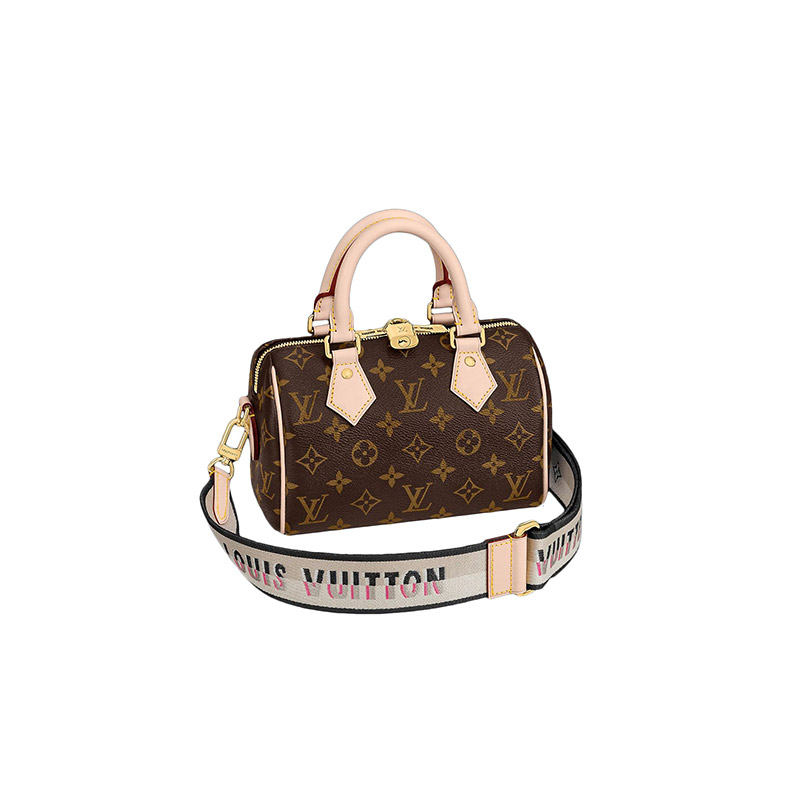 LV/Louis Vuitton/กระเป๋าสะพาย/กระเป๋าสะพาย/ถุงหมอน//speedy20/ของแท้ 100%