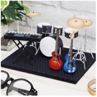 โมเดลกระดาษ 3D : Miniature instrument set (Rock band) ชุดวงดนตรีร็อคจิ๋ว กระดาษโฟโต้เนื้อด้าน  กันละอองน้ำ ขนาด A4 220g.