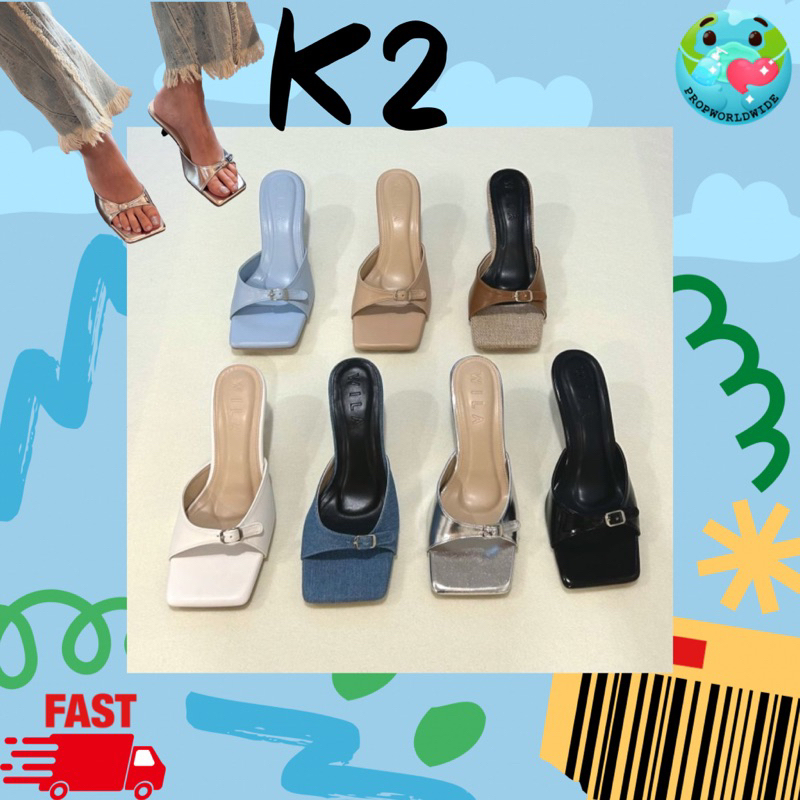 รองเท้าส้นสูง รุ่น K2 ส้นสูง 1.5 นิ้ว รุ่นนี้ ใส่สบายมาก หนังนิ่ม จะใส่ไปทำงาน หรือเที่ยวก็ได้หมด wila