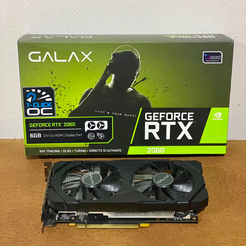 GALAX RTX 2060 มือสอง ประกัน ascenti ถึง 11/2024