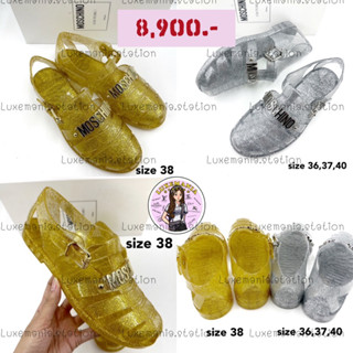 👜: New!! Moschino Jelly Sandals Glitter‼️ก่อนกดสั่งรบกวนทักมาเช็คสต๊อคก่อนนะคะ‼️