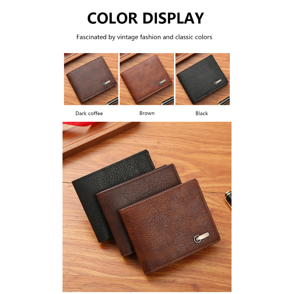 Jb9 MenWallet กระเป๋าสตางค์ผู้ชาย กระเป๋าสตางค์สั้น คุณภาพดี วัสดุทนทาน สินค้าเกรดA ราคาถูก ราคา ถูกที่สุด ดีลบีเคเค แกลเลอรีภาพที่ 8