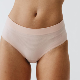 กางเกงในผู้หญิง กางเกงวิ่งผู้หญิง สีชมพูอ่อน KALENJI RUNNING BRIEFS BREATHABLE PALE PINK