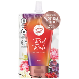 cathy doll perfume lotion 40 ml.โลชั่นน้ำหอมเข้มข้นบำรุงผิวกาย น้ำหอมเคที่ ผิวหอม ติดทน ( 1 ซอง )มี 9 กลิ่นให้เลือก