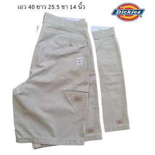 Dickies กางเกงสามส่วน 5 กระเป๋า สีกากี size 40