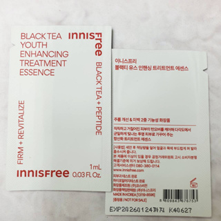 Innisfree Black Tea Youth Enhancing Treatment Essence ( Tester ขนาด 1 ml.) แพกเกจจิ้งใหม่ 2023