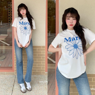 T-SHiRT 🌼 เสื้อยืดคอกลมแขนสั้น ลายยอดฮิตของแบรนMardi สีใหม่ชนช็อป ดาราใส่กันเยอะมากก ตัวนี้แมทซ์ง่าย สวยเก๋