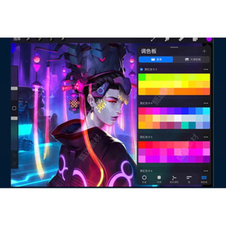 [Procreate] 52 neon highlighter brushes + palette