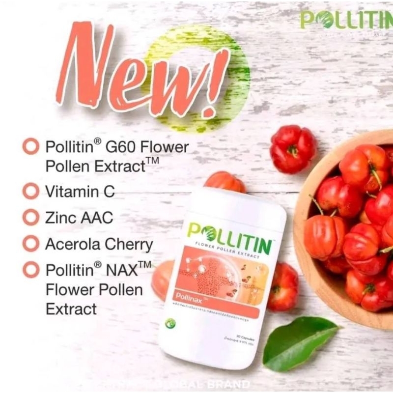 Pollinax พอลลิแน็กซ์ ลดภาวะอ่อนล้า อ่อนแรง อ่อนเพลีย​ บำรุงวัยทอง ผู้สูงอายุ พอลลิติน pollitin​ พอลลิตินของแท้ แท้
