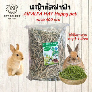 [400g.] หญ้าอัลฟาฟ่า  Alfalfa Hay หญ้ากระต่าย อาหารกระต่าย ขนมกระต่าย หญ้าสำหรับ กระต่าย หนูตะเภา สัตว์ฟันแทะ