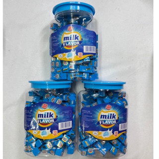 ขนม ลูกอมคิ้วบ์รสนม (180 เม็ด) มีอย.ไทย มีฮาลาล พร้อมส่ง