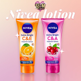 NIVEA extra white lotion C&amp;E and C&amp;A 180ml . โลชั่นบำรุงผิวกายนีเวีย โลชั่นนีเวีย ซีแอนอี ซีแอนเอ ครีมบำรุงนีเวีย