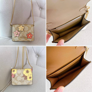 👑Fashionbrand100%👑CH620 กระเป๋าสะพาย กระเป๋าใส่บัตร 🌼CH714 Mini Wallet On A Chain