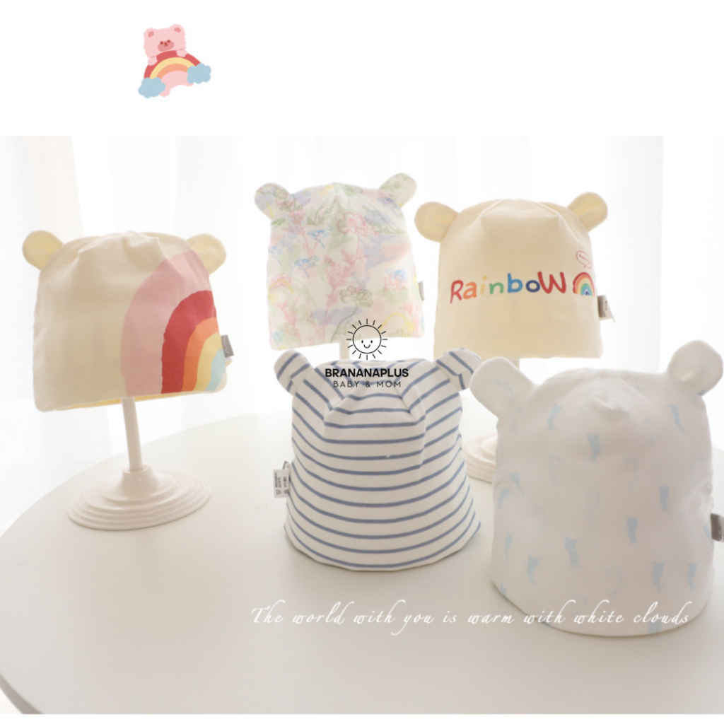 BrananaPlus (แรกเกิด-6เดือน) หมวกคลุมศรีษะ หมวกเด็กเล็ก HatBaby - HBB36