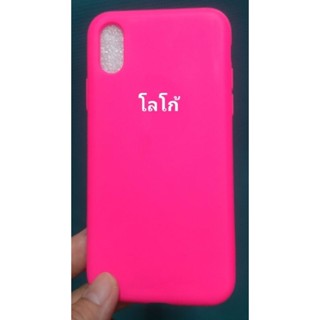 เคส IPhone X ( IPhone 10) สีชมพูสะท้อนแสง