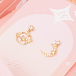 LELISA - Seluna Earring ต่างหูพระจันทร์และดวงดาว - ชุบทอง 18K