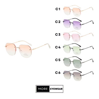 แว่นกันแดด ทรง Hexagonal Sunglasses แว่นกันแดดกัน UV400 แบรนด์ HIG #4374