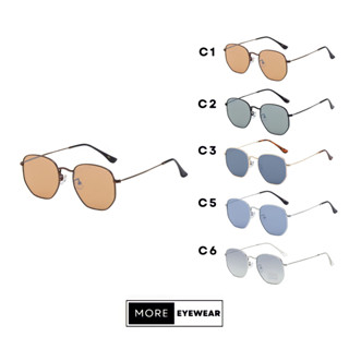 แว่นกันแดด ทรง Hexagonal Sunglasses แว่นกันแดดกัน UV400 แบรนด์ HIG #4360