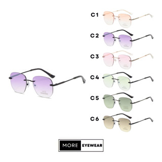 แว่นกันแดด ทรง Hexagonal Sunglasses แว่นกันแดดกัน UV400 แบรนด์ HIG #4381