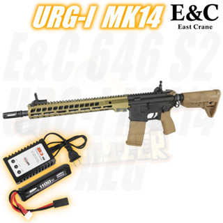 E&amp;C 646 S2 : M4 URGI MK14 สีทราย 13.5นิ้ว บอดี้โลหะ JR.Custom Gen 2 (QD 1.0)