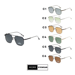 แว่นกันแด ทรง Aviator Square แว่นกันแดดกัน UV400 แบรนด์ HIG #4383