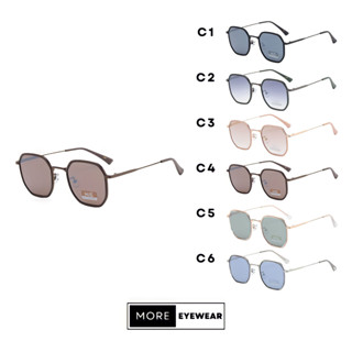 แว่นกันแดด ทรง Hexagonal Sunglasses แว่นกันแดดกัน UV400 แบรนด์ HIG #4334