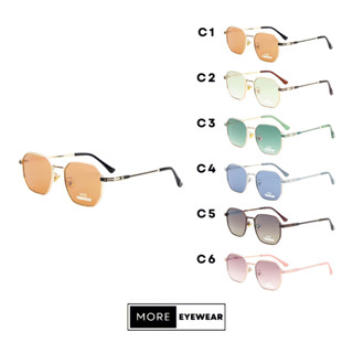 แว่นกันแดด ทรง Hexagonal Sunglasses แว่นกันแดดกัน UV400 แบรนด์ HIG #5387