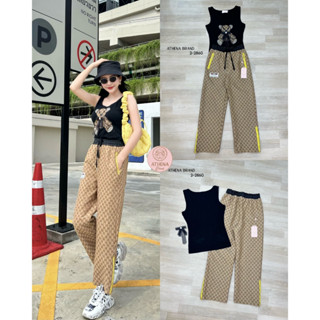 ราคาถูกที่สุด!! Athena (อธีน่า) Brand 2-2860 Set 3 ชิ้น เสื้อกล้าม+กางเกง+เข็มกลัด
