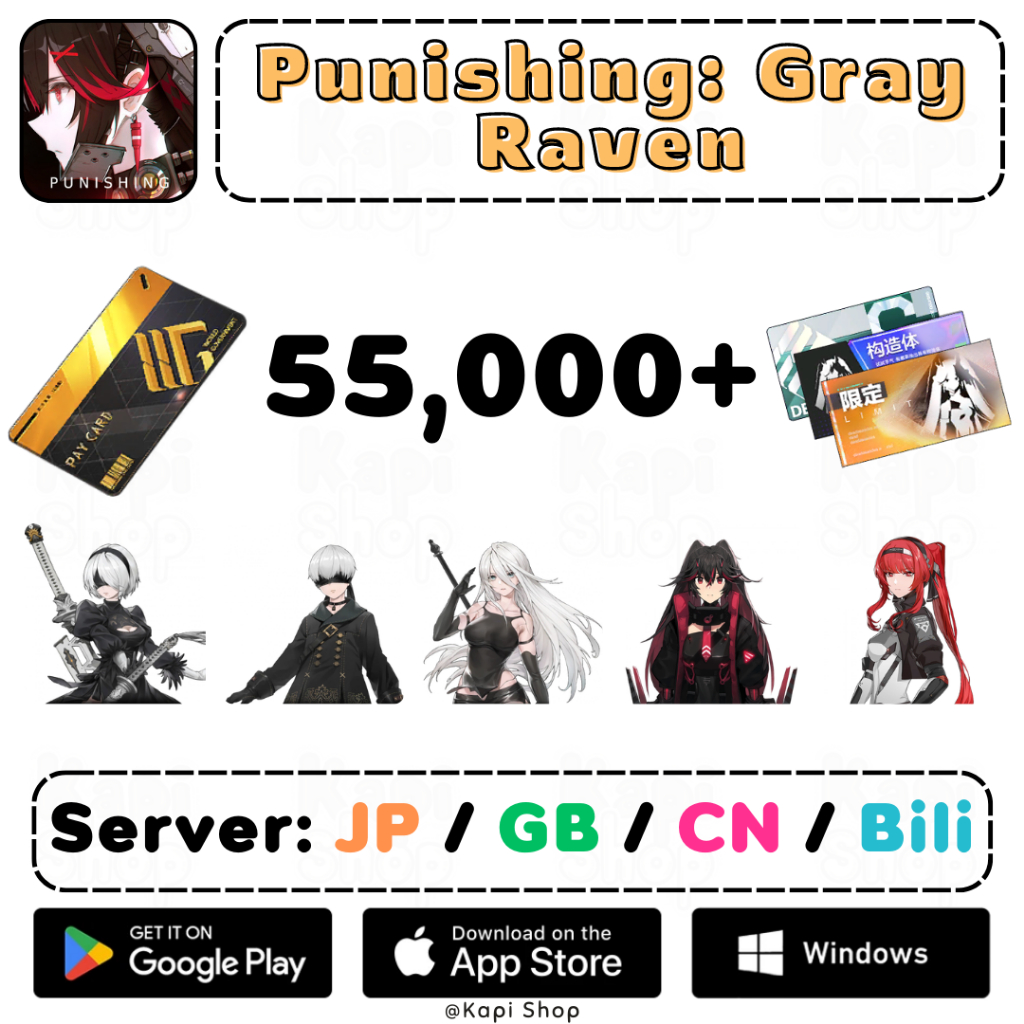 150 บาท 【JP/GB/CN/Bili】Punishing: Gray Raven Tickets, Vouchers & Services