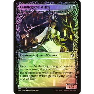 [MTG] Candlegrove Witch (Showcase) [MID] [WHITE] [COMMON] [FOIL] [ENG] (การ์ดเมจิค / Magic the Gathering)