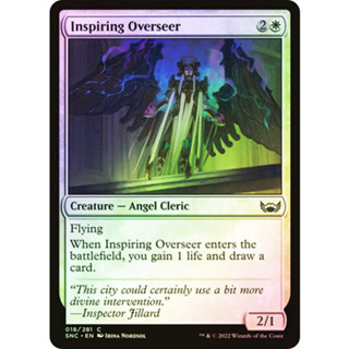 [MTG] Inspiring Overseer [SNC] [WHITE] [COMMON] [FOIL] [ENG] (การ์ดเมจิค / Magic the Gathering)