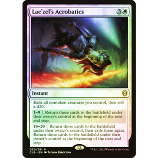 [MTG] Laezels Acrobatics [CLB] [WHITE] [UNCOM] [FOIL] [ENG] (การ์ดเมจิค / Magic the Gathering)