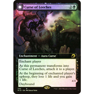 [MTG] Curse of Leeches [MID] [BLACK] [RARE] [FOIL] [ENG] (การ์ดเมจิค / Magic the Gathering)