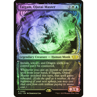 [MTG] Taigam, Ojutai Master (Showcase) [MUL] [BLACK] [RARE] [FOIL] [ENG] (การ์ดเมจิค / Magic the Gathering)