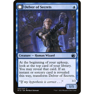 [MTG] Delver of Secrets [MID] [BLUE] [UNCOM] [NORMAL] [ENG] (การ์ดเมจิค / Magic the Gathering)