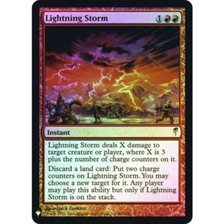 [MTG] Lightning Storm [MB1] [RED] [UNCOM] [FOIL] [ENG] (การ์ดเมจิค / Magic the Gathering)