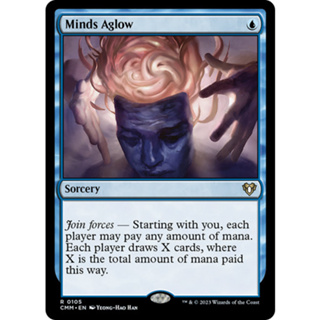 [MTG] Minds Aglow [CMR] [BLUE] [RARE] [NORMAL] [ENG] (การ์ดเมจิค / Magic the Gathering)