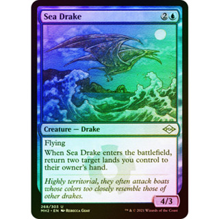 [MTG] Sea Drake (Foil Etched) [CLB] [BLUE] [UNCOM] [FOIL] [ENG] (การ์ดเมจิค / Magic the Gathering)