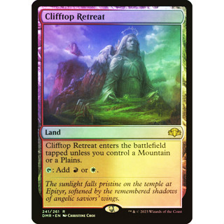 [MTG] Clifftop Retreat Queen [DMR] [LAND] [RARE] [FOIL] [ENG] (การ์ดเมจิค / Magic the Gathering)